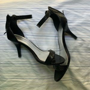 Black Snakeskin heels